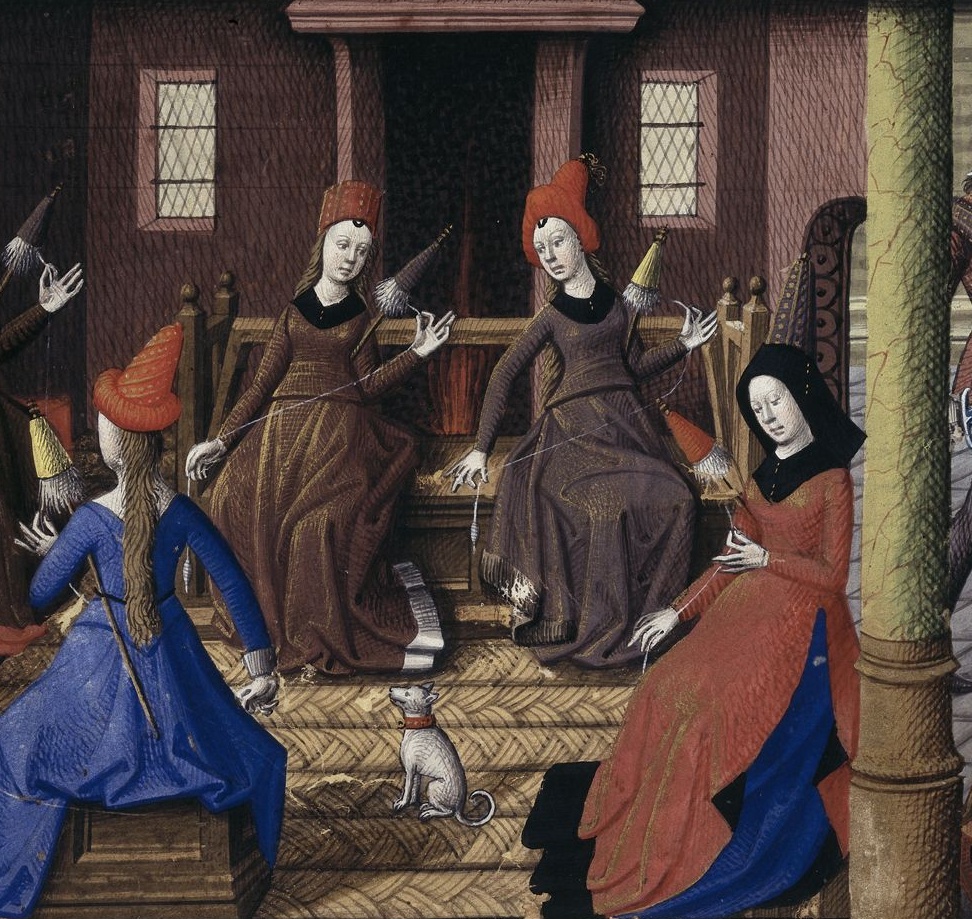 Women Spinning, 15th century